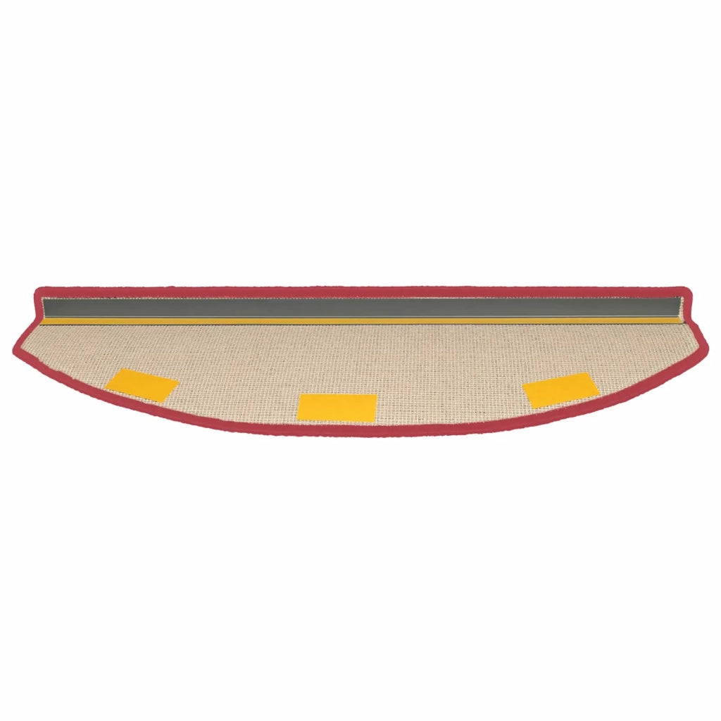 Tappetini per scale autoadesivi 15 pcs Rosso 80 x 24,5 x 3,5 cm 42038640