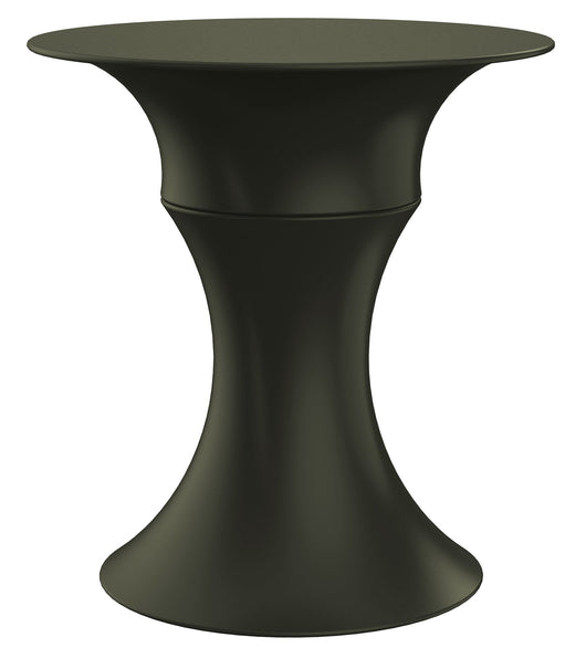 Tavolino da Giardino Componibile Ø37x47 cm in Resina Arkema Olimpo Dove Gray