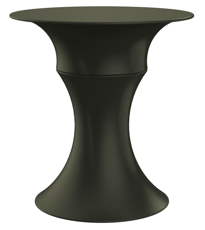 Tavolino da Giardino Componibile Ø37x47 cm in Resina Arkema Olimpo Dove Gray