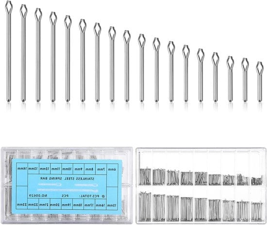 Set di cinturini orologio in acciaio inossidabile a 360 pezzi, penna a veer per orologio, assortimento per la riparazione e la manutenzione, 18 misure comprese 6 mm e 7 mm, attrezzo per la riparazione orologeria.