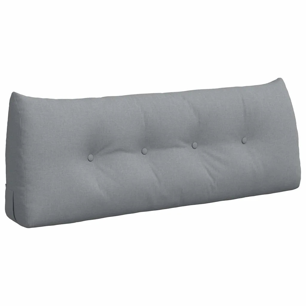 Cuscino per Schiena | Cuscino dorsale Grigio chiaro 120 x 24 x 50 cm Tessuto