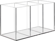 Organizzatore trasparente per pennarelli - Contenitore per pennarelli trasparente per ufficio, scuola, articoli da scrivania (16.8 x 7.6 x 9.5 cm)