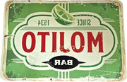 Set di piatti per tavola in stile retro - Sostituenti in propilene - Resistenti al lavaggio e alle macchie - Decorazione per cucina e sala da pranzo - 45 x 30 cm (12 x RETRO-171)