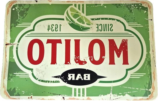 Set di piatti per tavola in stile retro - Sostituenti in propilene - Resistenti al lavaggio e alle macchie - Decorazione per cucina e sala da pranzo - 45 x 30 cm (12 x RETRO-171)