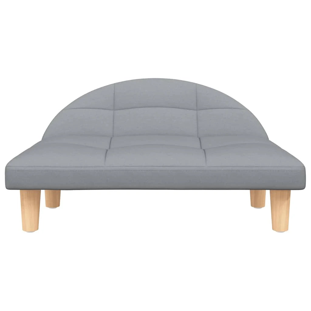 Cuccia per cani comoda cesta da divano colore chiaro 70 x 52 x 30 cm tessuto grigio 02_0043118