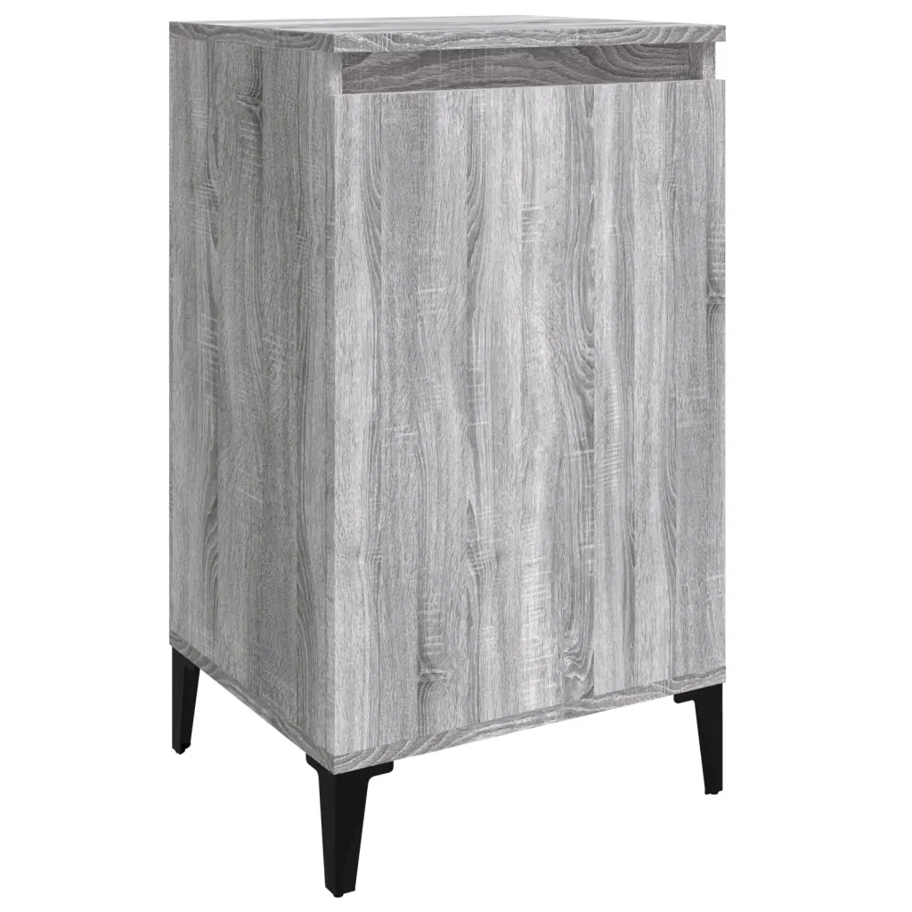 Comodino-Tavolino da notte Grigio Sonoma 40x35x70 cm in Legno Multistrato 638470