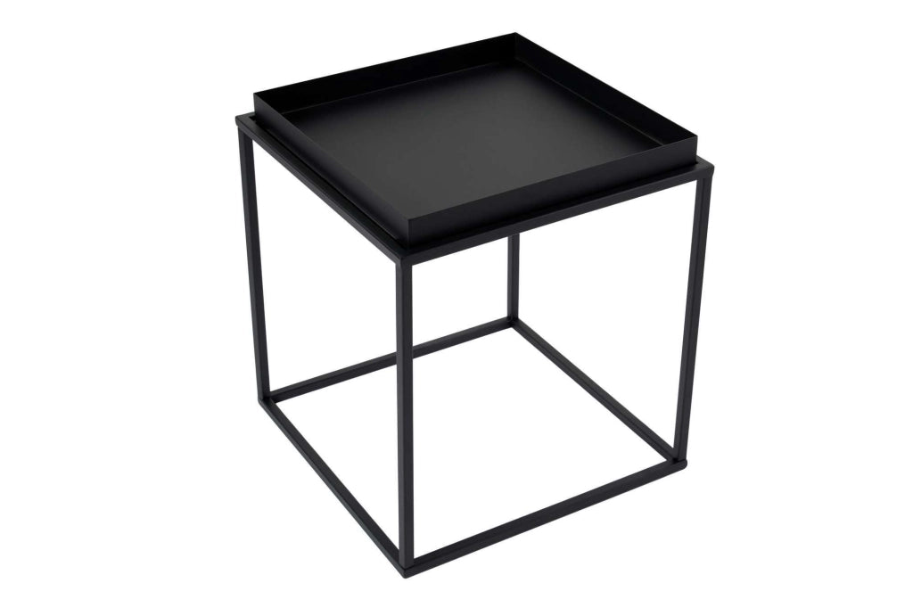 Tavolino in metallo "Koala" 45 x 45 x 52 cm - Nero