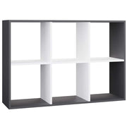 Scaffale MALAX 2x3 antracite bianco libreria moderna