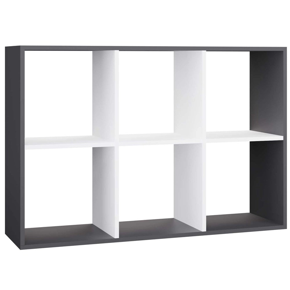 Scaffale MALAX 2x3 antracite bianco libreria moderna