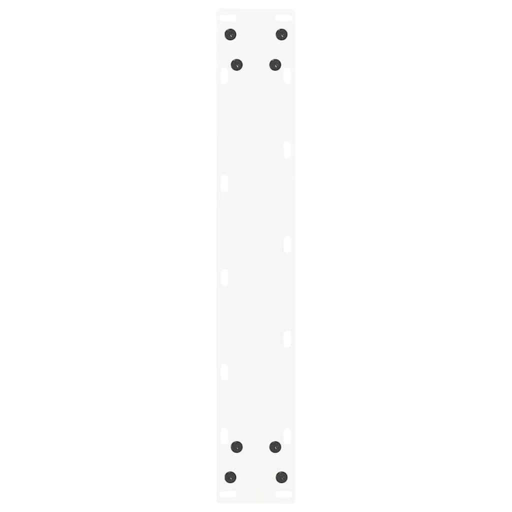 Set di 2 gambe regolabili per tavolo da bar a forma di U 50 x 90-91 cm design moderno acciaio bianco 02_0057461