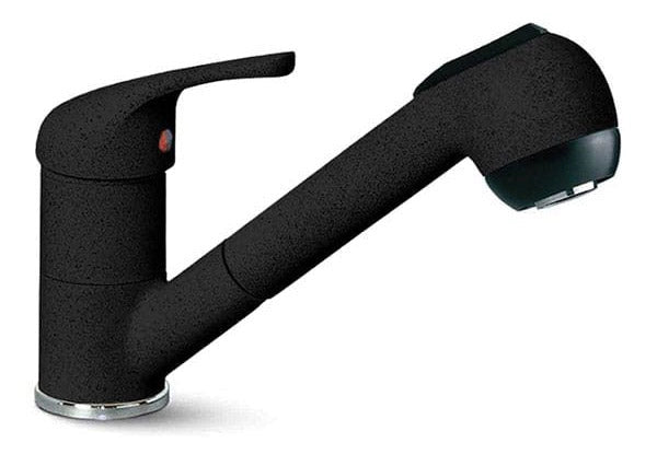 Rubinetto Cucina Miscelatore Monocomando Doccetta Estraibile Apell AP20GB Granito Nero
