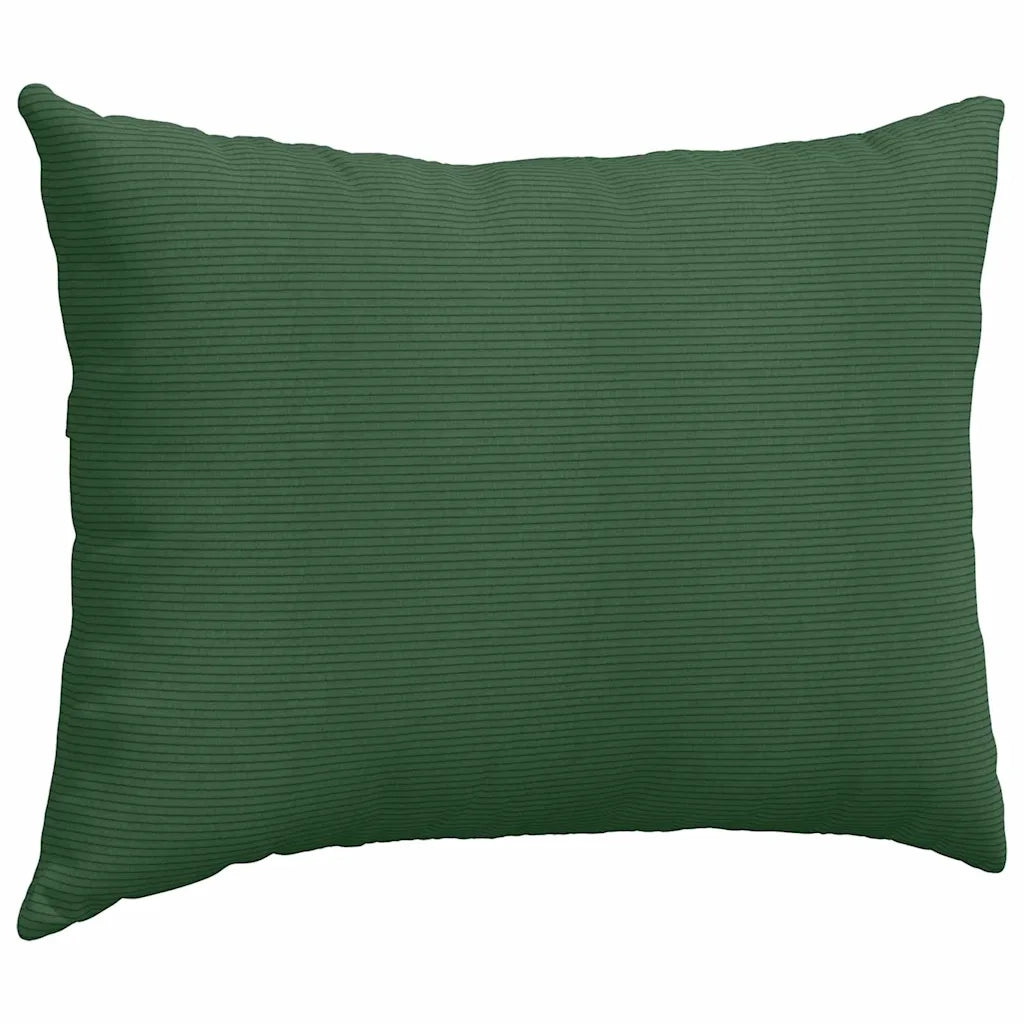 Cuscini da Divano 2 pz | Cuscini per sedie Verde Scuro 70 x 50 cm Tessuto in Cords