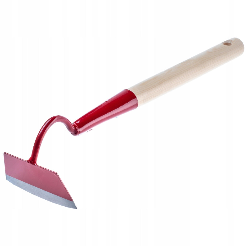 Zappa da giardino forgiata KADAX da 10 cm per estirpare le erbacce, con manico in legno.