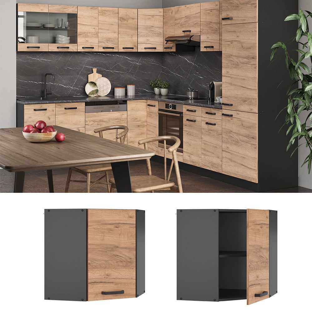 Vicco Mobile angolare da cucina Quercia dorata 57 cm