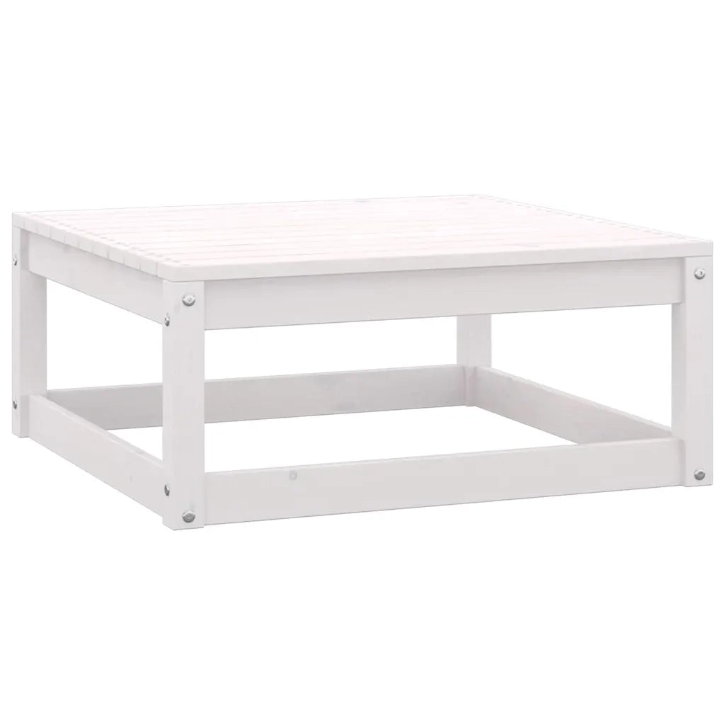 Salotto da Giardino-Set Divani da Giardino3 pz Cuscini Legno Massello Pino Bianco