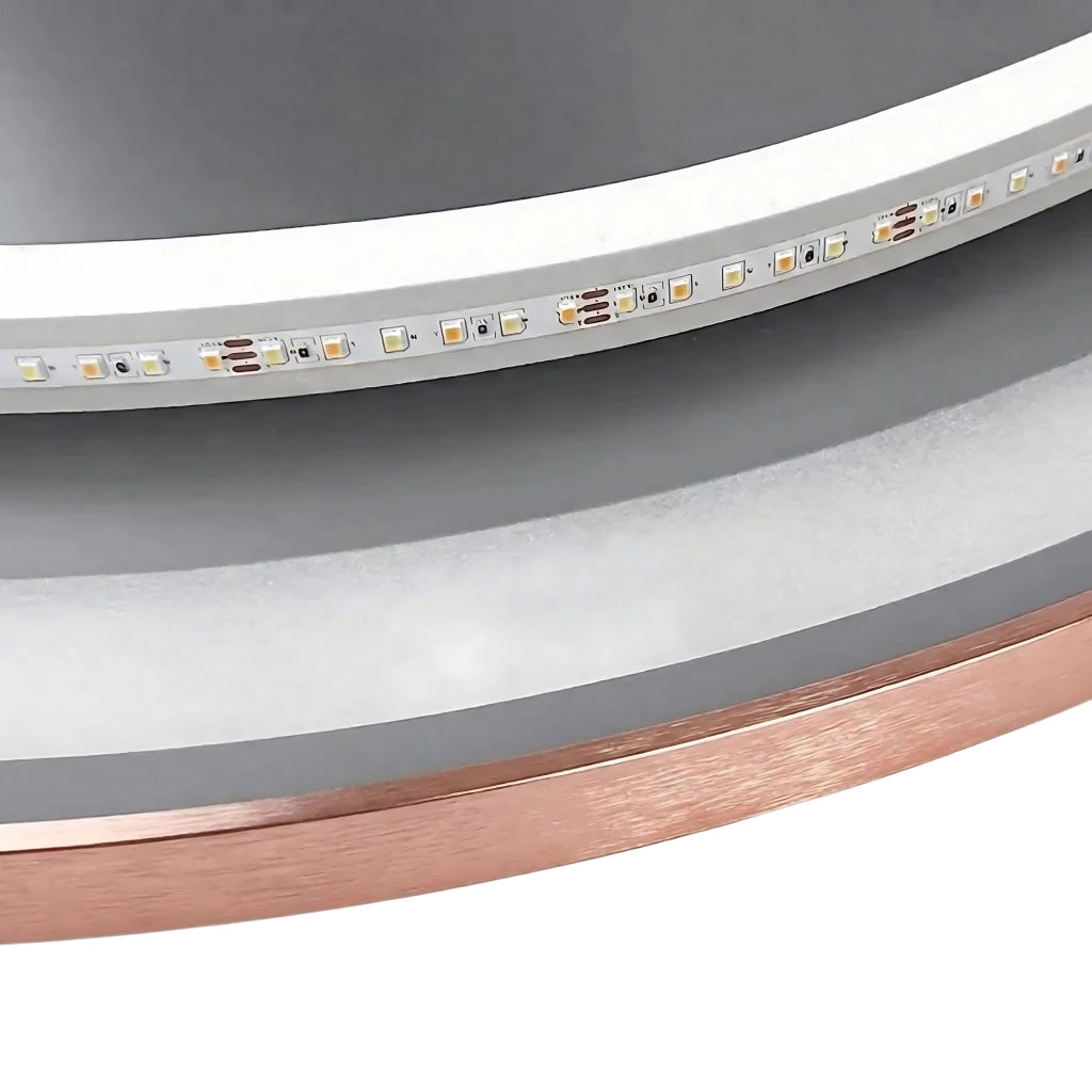 Specchio Led 60cm Mmj Brush Copper