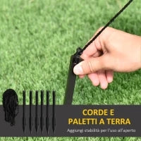 Pupazzo di Neve Gonfiabile Gigante 242cm con Luci a LED, Decorazione Natalizia per Esterno Impermeabile