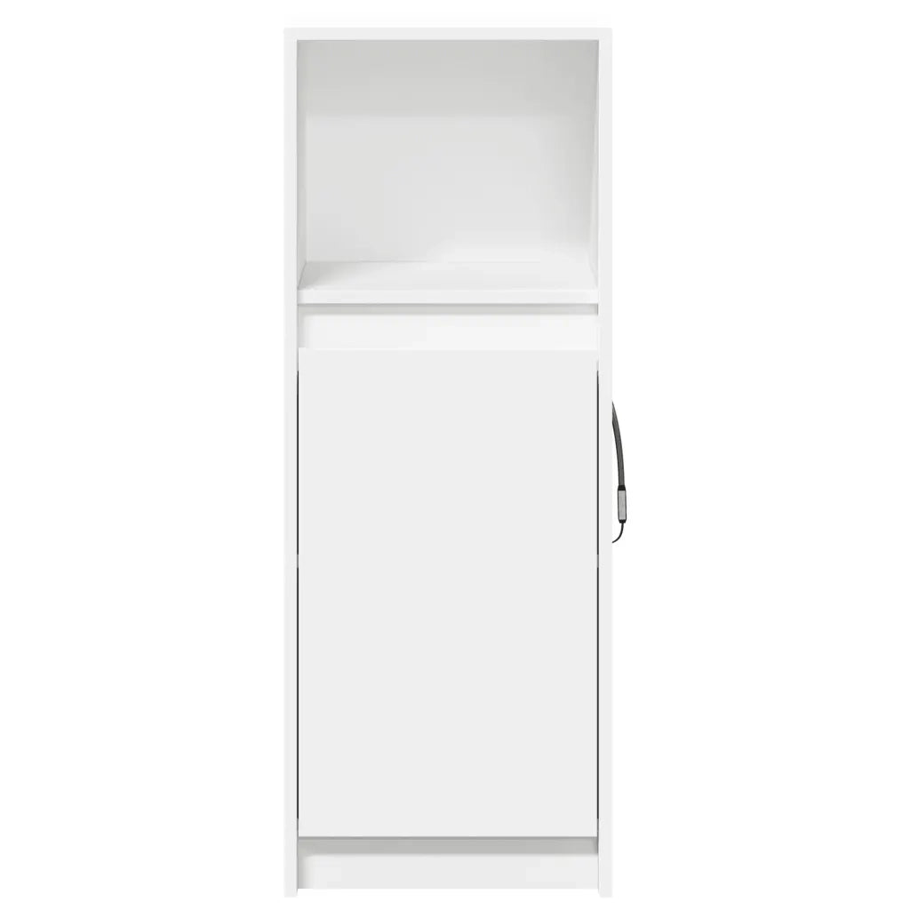 Credenza con LED-Buffet-Armadio da cucina Bianca 38x34x100 cm in Legno Multistrato
