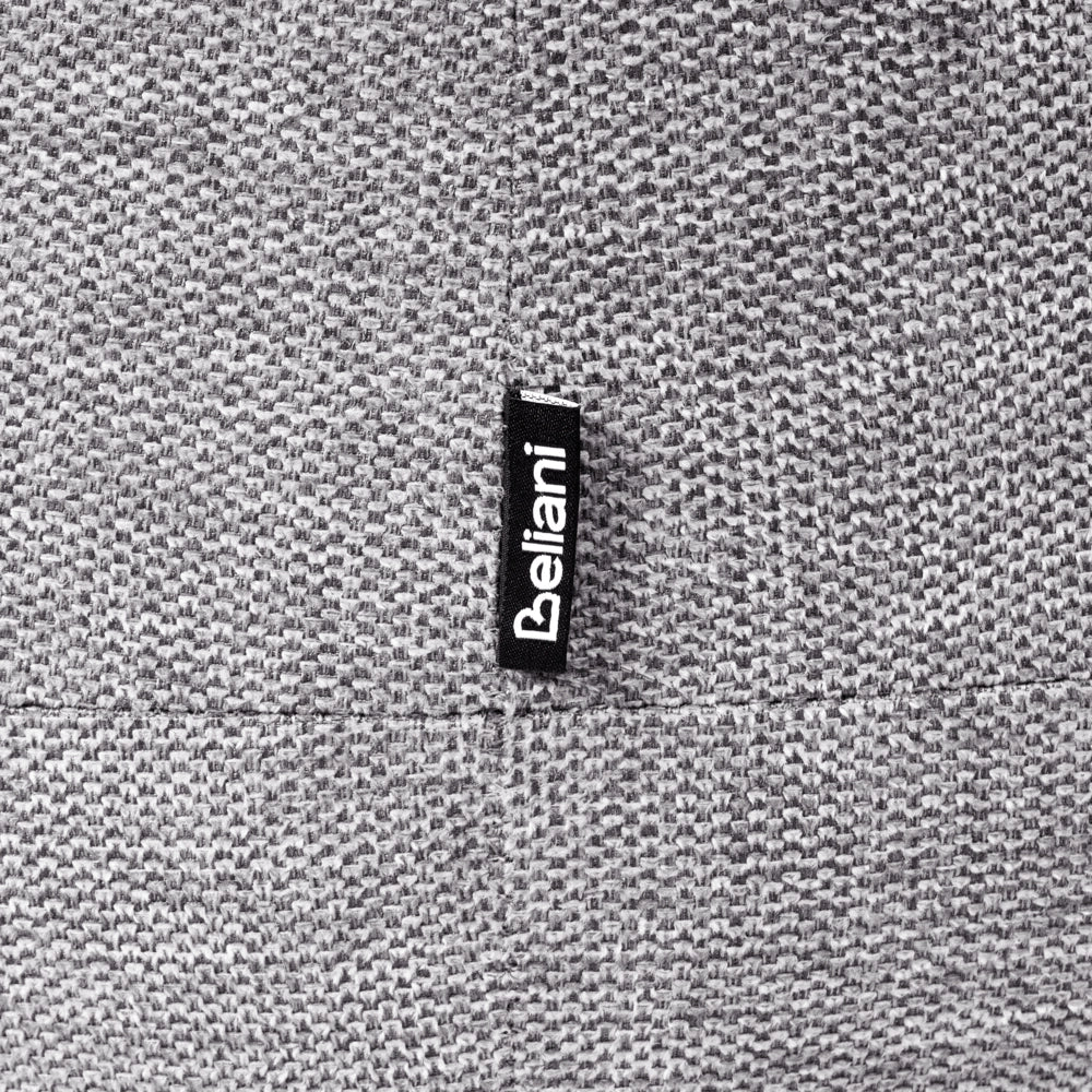 Panca imbottita in tessuto color grigio chiaro Pouf da letto Pouf da salotto Pouf da camera da letto