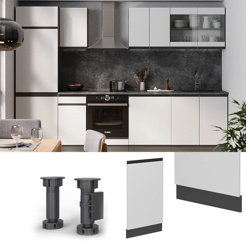 Vicco Pannello frontale della lavastoviglie Bianco 45 cm , PL Marmo