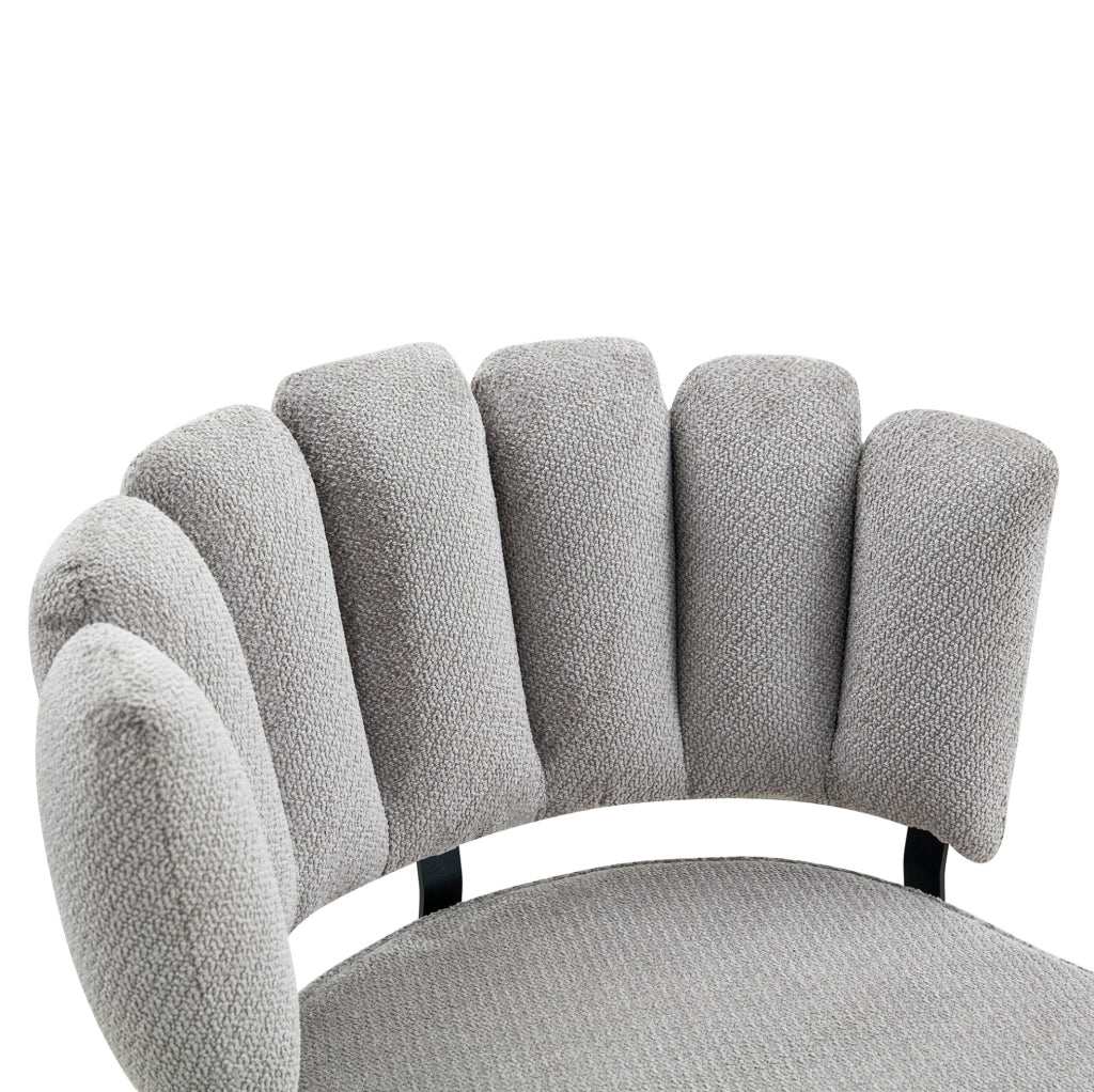 Set tavolo rotondo 107 cm nero e grigio MDF e metallo; 2 ripiani aperti