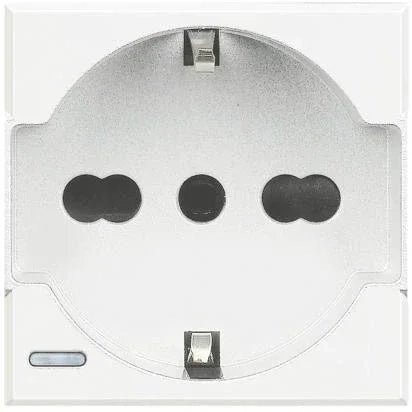 Bticino Axolute Presa Schuko 10/16 Bianco HD4140A16