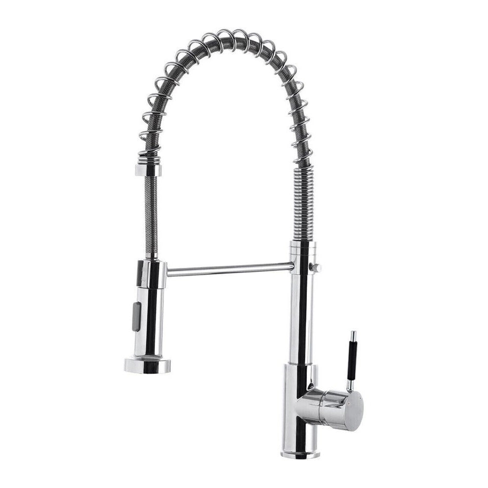 Trade Shop - Rubinetto Miscelatore Con Doccetta Lavello Isola Per Cucina Canna Alta 87466 -