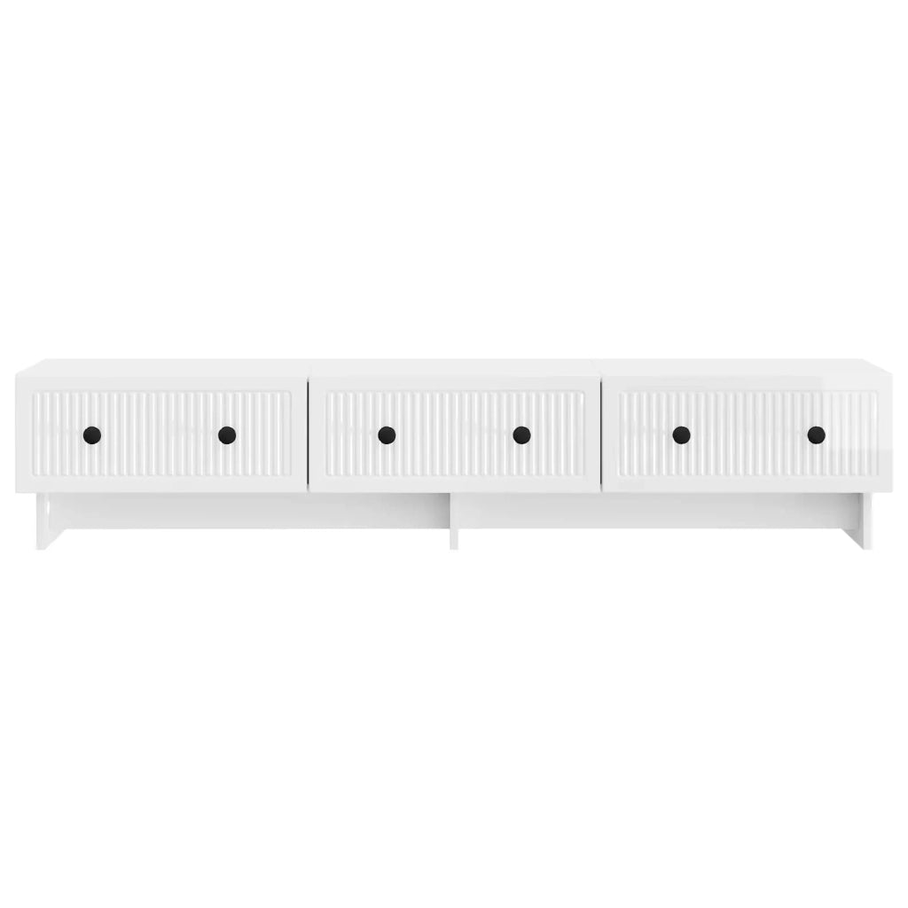 Mobile TV 147 x 34,5 x 30 cm Bianco Lucido Legno ingegnerizzato 894019
