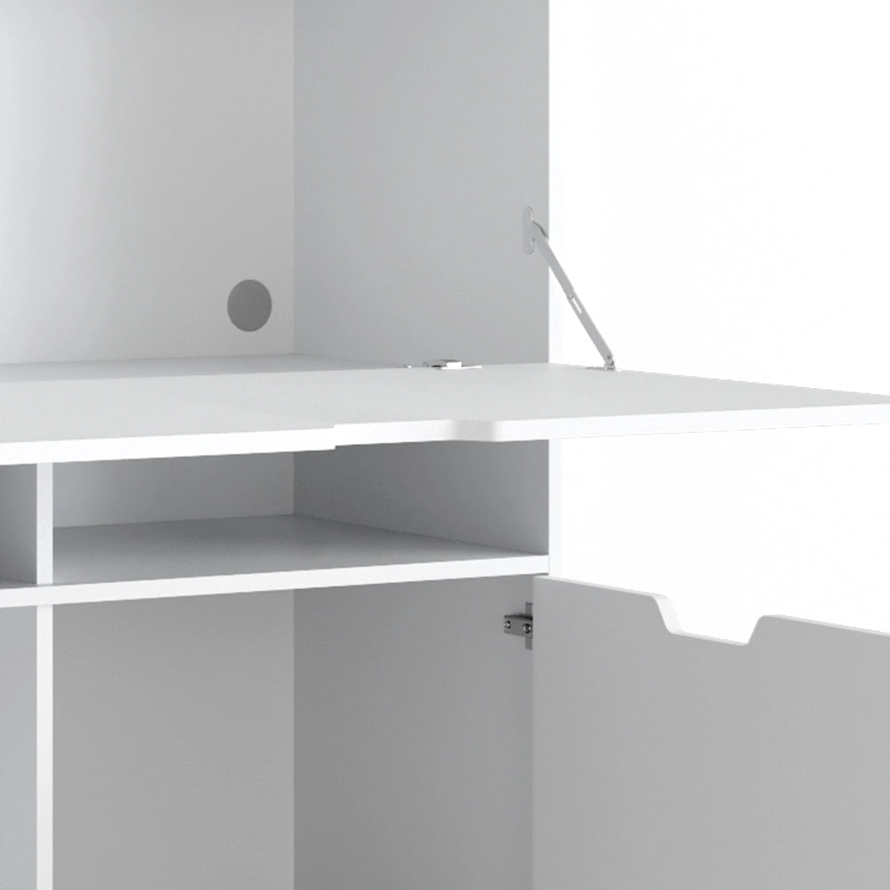 Vicco Scrivania per segretaria Bianco 110 x 45 cm
