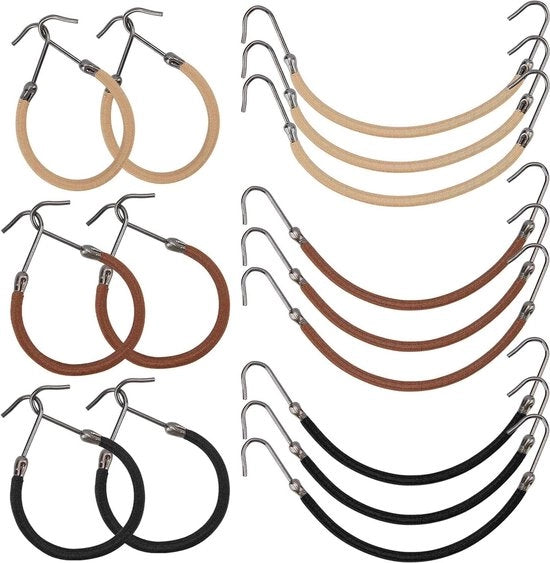 45 pezzi di Ties per Capelli Elastiche - Haken per Trecce e Codini - Strumento per Capelli Topsy Turvy - Haken per Piastra - Trecce per Donne.