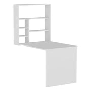 Veglio, Scrivania 5 Ripiani, 59x90x74h cm Bianco