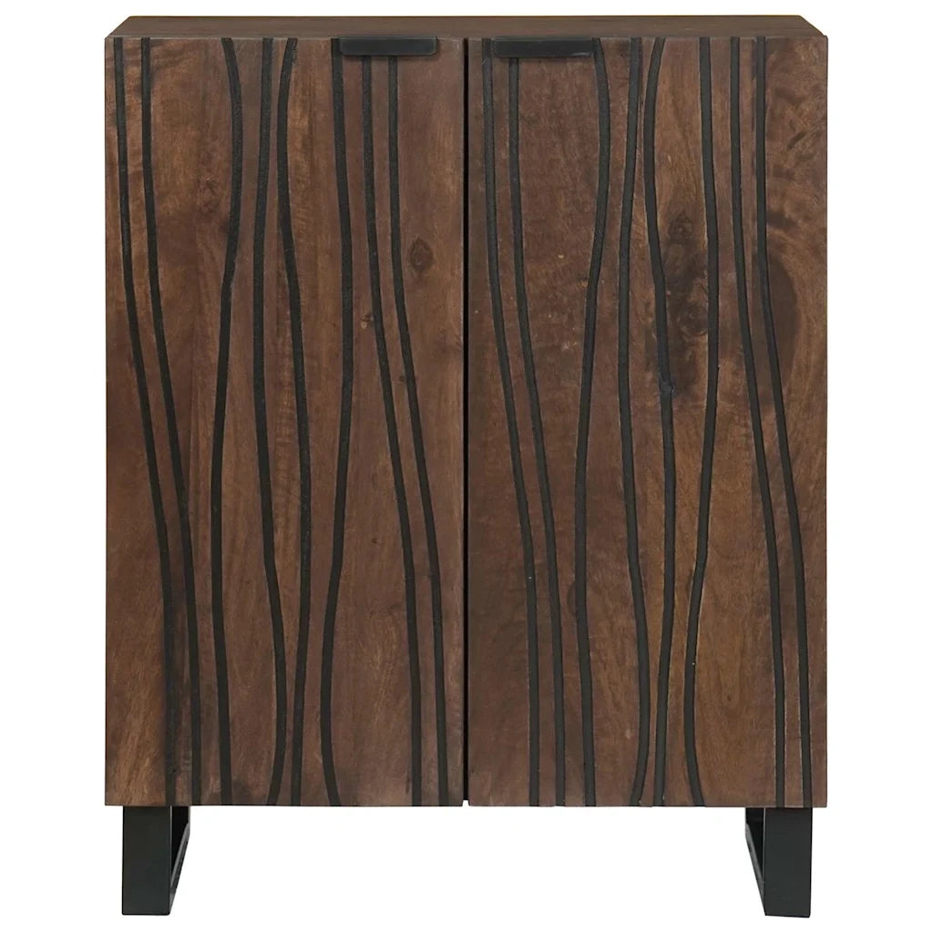 Credenza-Buffet-Armadio da cucina Marrone 60 x 33.5 x 75 cm Legno massello di mango 479597