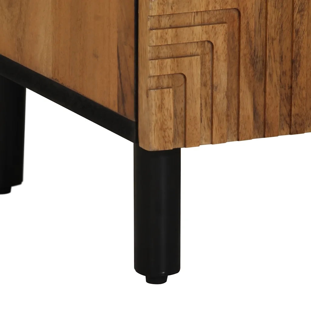 Credenza 60x33x75 cm in Legno Massello di Acacia 4017758