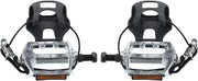 Accessori per bicicletta - Pedali 12,7mm 1/2'' - Cinghia regolabile - Adatto per bicicletta da città/BMX/fiatte da corsa - Facile da installare - Supporto metallico robusto per asse - Accessori per bicicletta