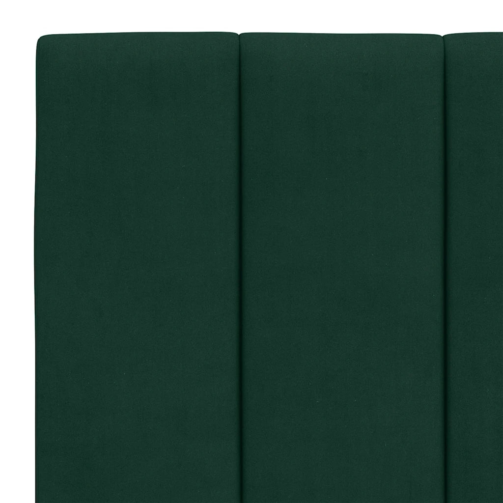 Cuscino Testiera Hanko Verde Scuro 120 cm in Velluto 374664