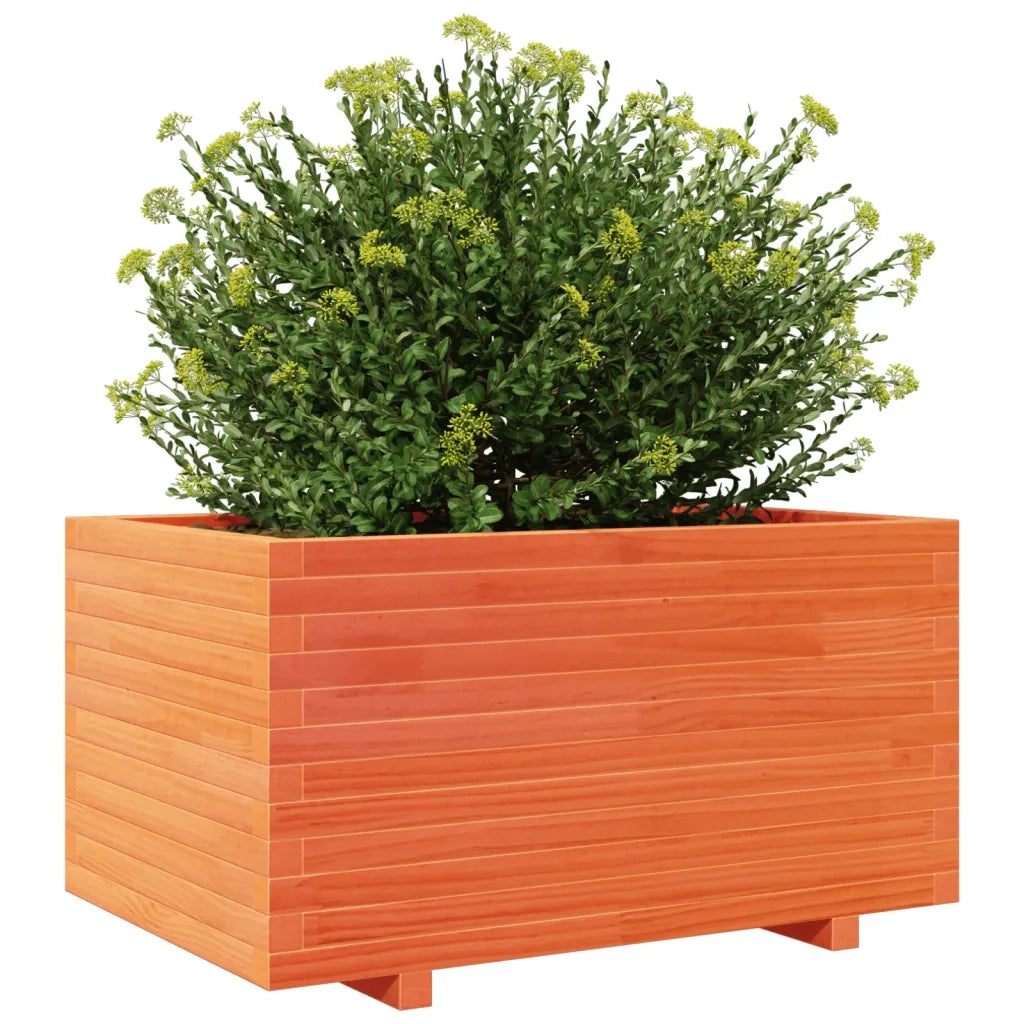 Fioriera Giardino Marrone Cera 90x60x49,5cm Legno Massello Pino 3282566