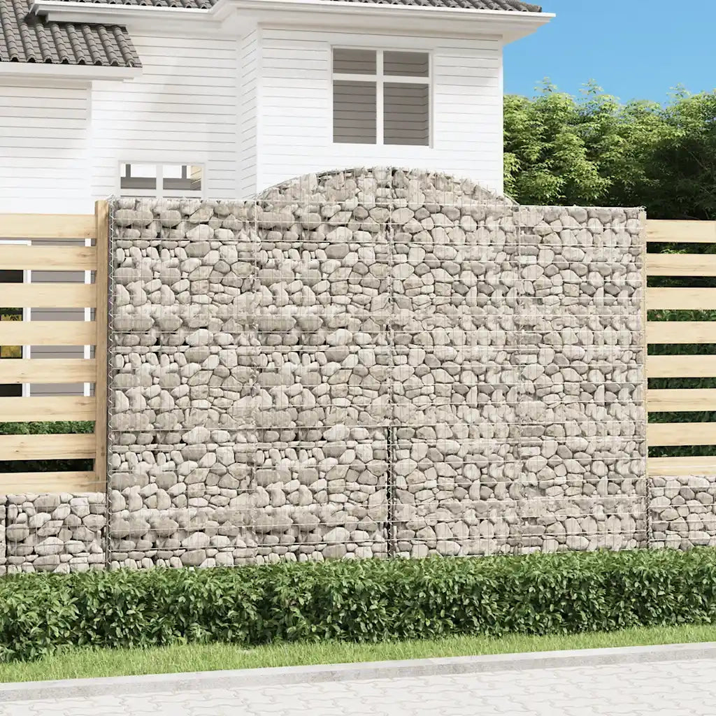 Cesti Gabbioni ad Arco 4 pz 300x50x220/240 cm Ferro Zincatocod mxl 100151