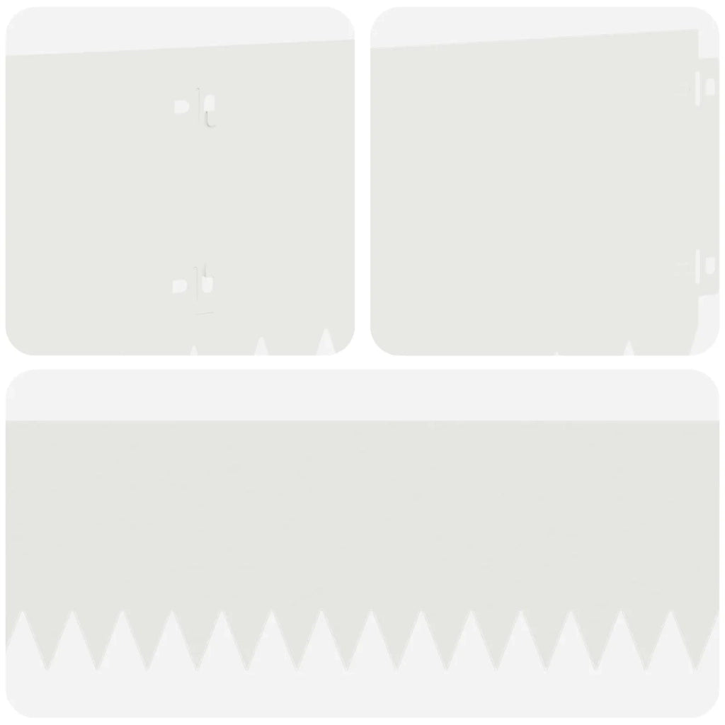 Bordura per Prato 30 pcs 103 x 20 cm Acciaio Bianco 8008474