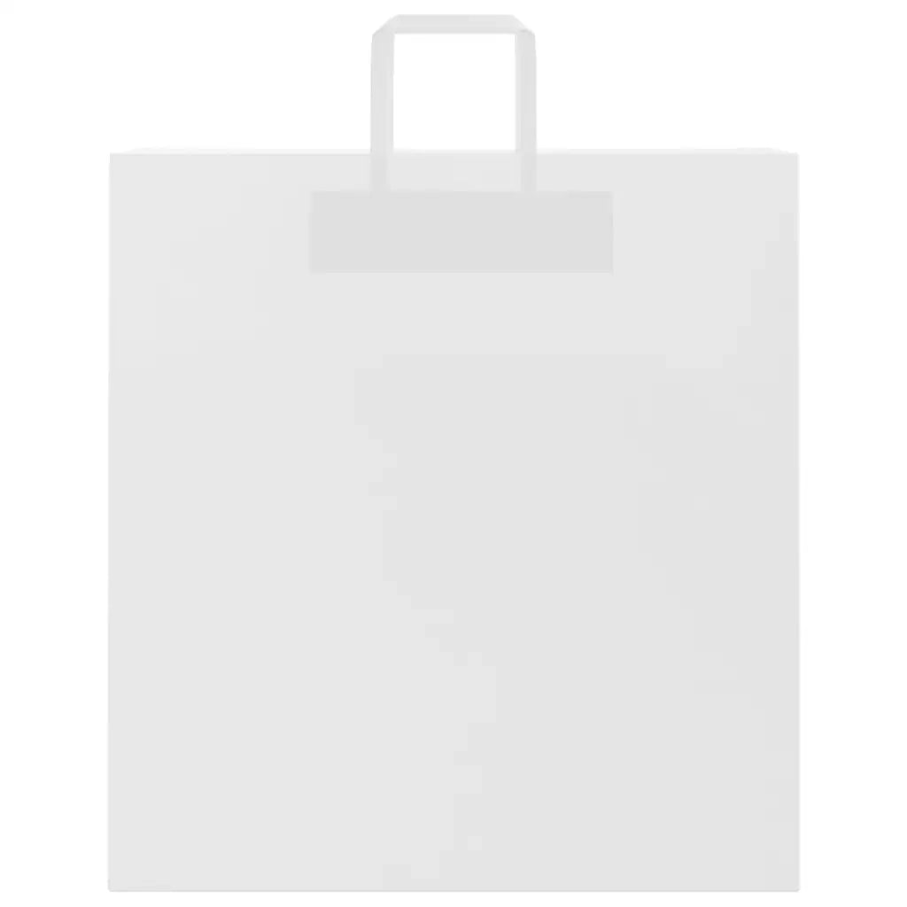 Sacchetti di Carta 250 pz con Manici Bianchi 45x17x48 cm