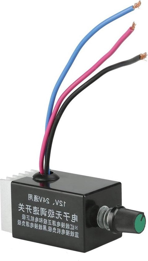 Regolatore di Velocità Elettronico 10A per 12V e 24V per Ventilatori di Auto e Ontdooier