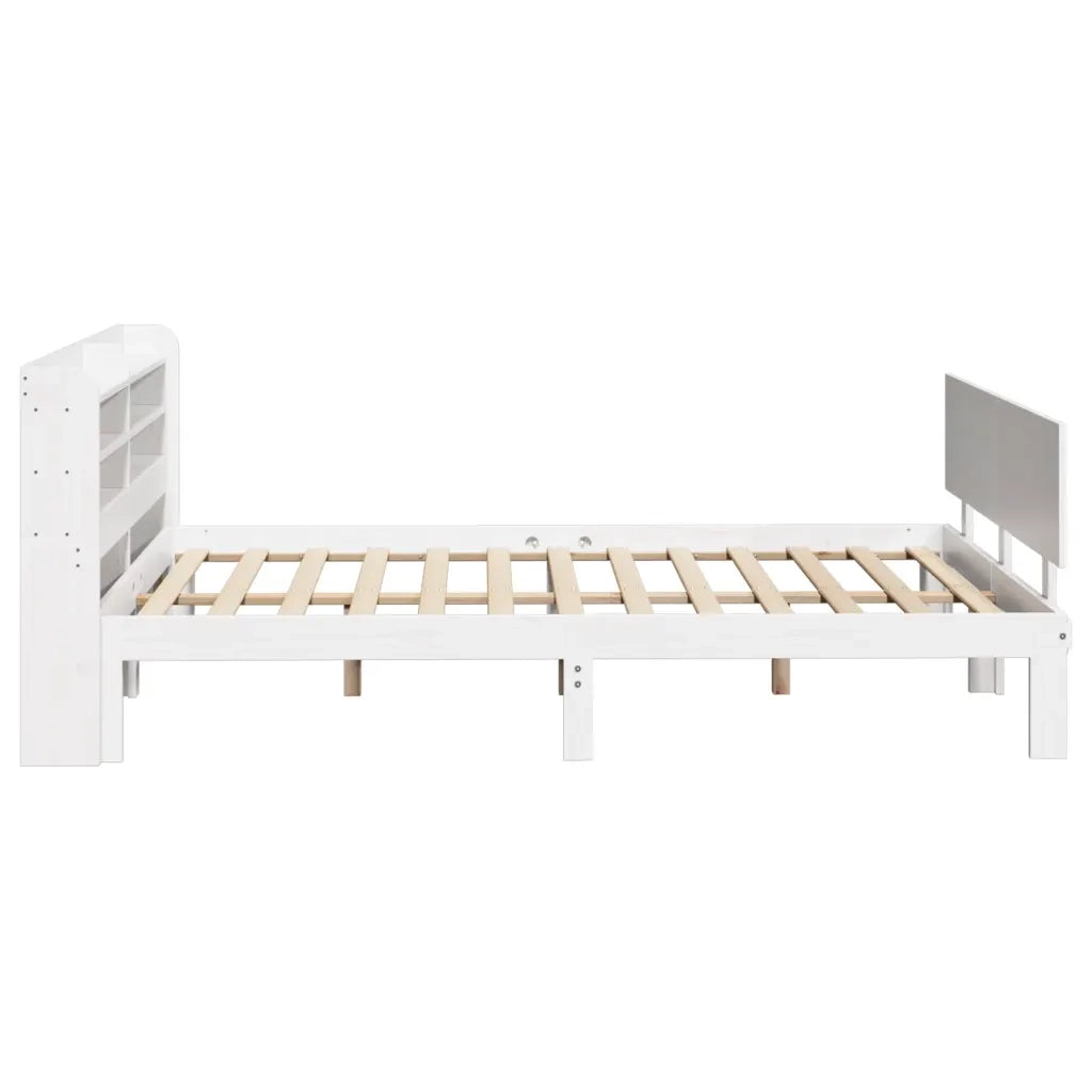 Giroletto con Testiera senza Materasso Bianco 120x200 cm 3306826