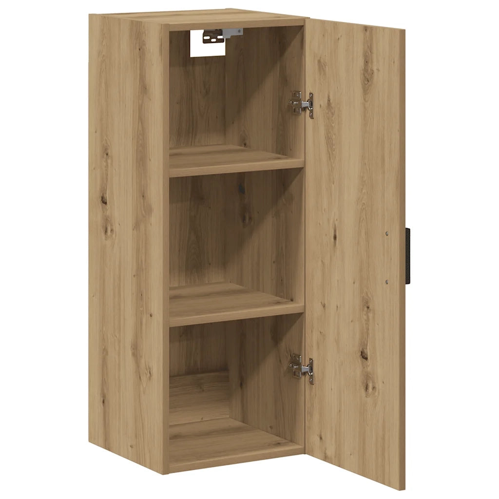 Mobile a Parete Rovere Artigianale 34,5x34x90 cm in Truciolato 857335