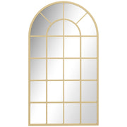Specchio da Parete con Cornice in Metallo Finestra ¨C zephmum ¨C Oro 110x65 cm