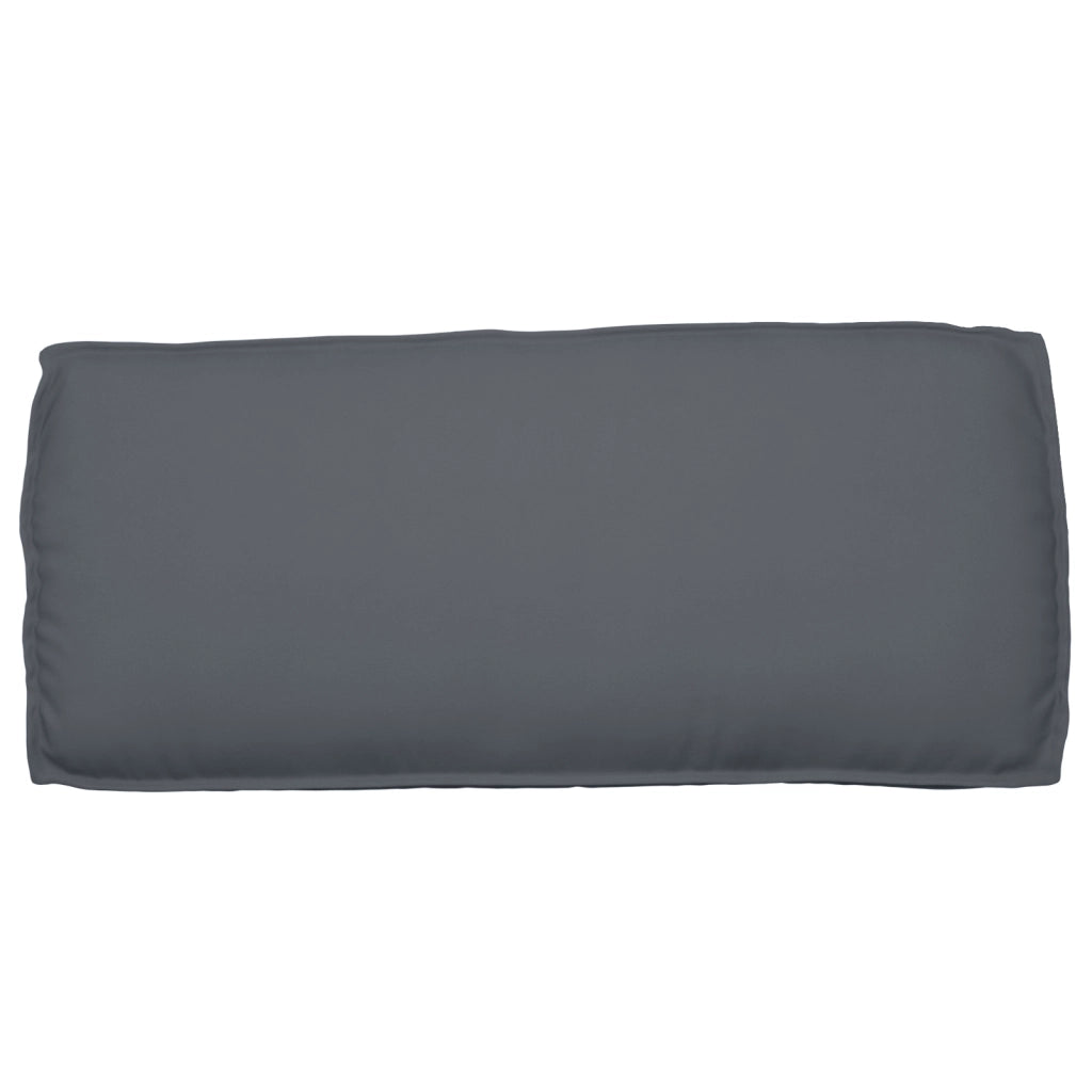 Cuscino per pallet per seduta/schienale Antracite 120x50x12 cm Tessuto Oxford