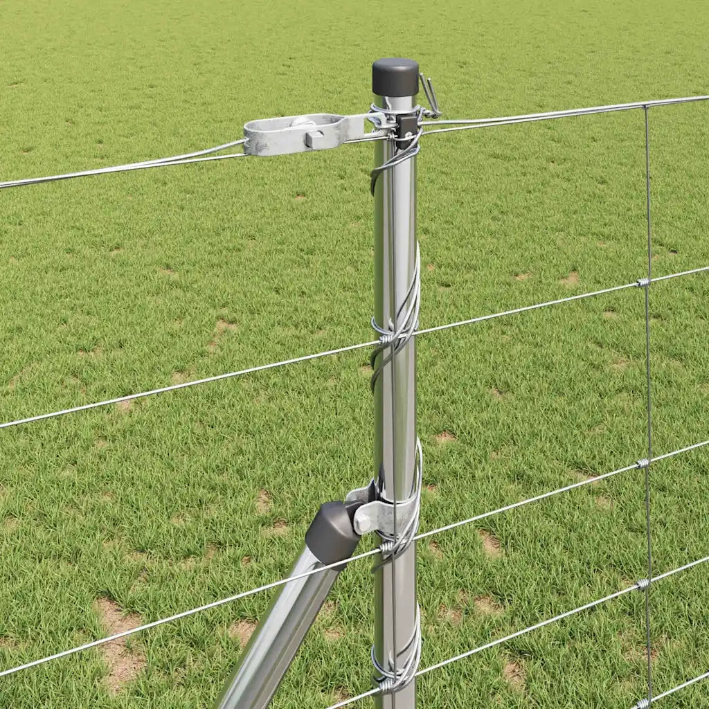 Palo della recinzione Zincato 50 x 1,2 m Acciaio