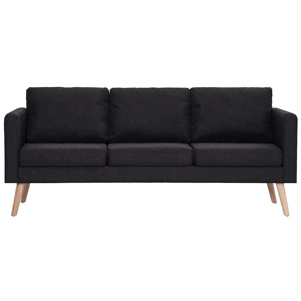 Set Divani 2 pz in Tessuto Nero