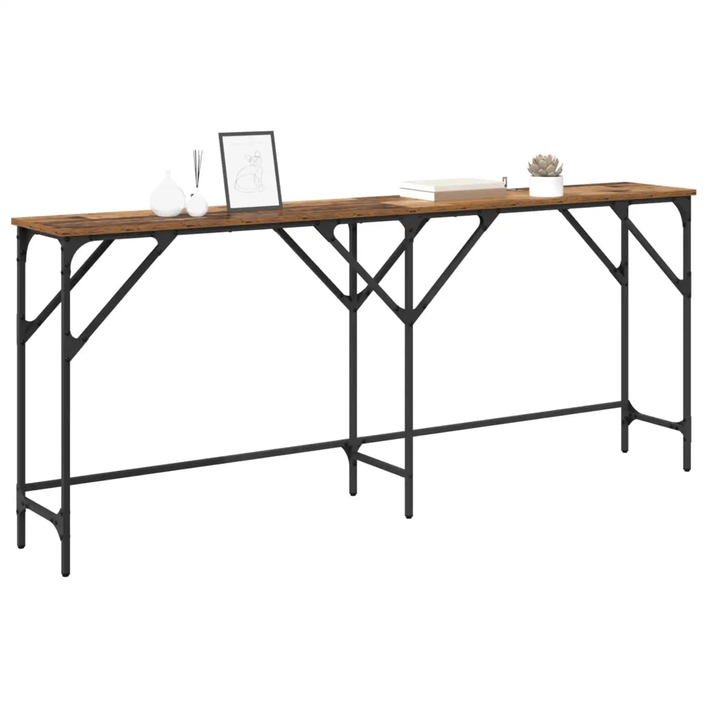 Tavolo consolle Legno vecchio 180 x 30 x 75 cm 882878