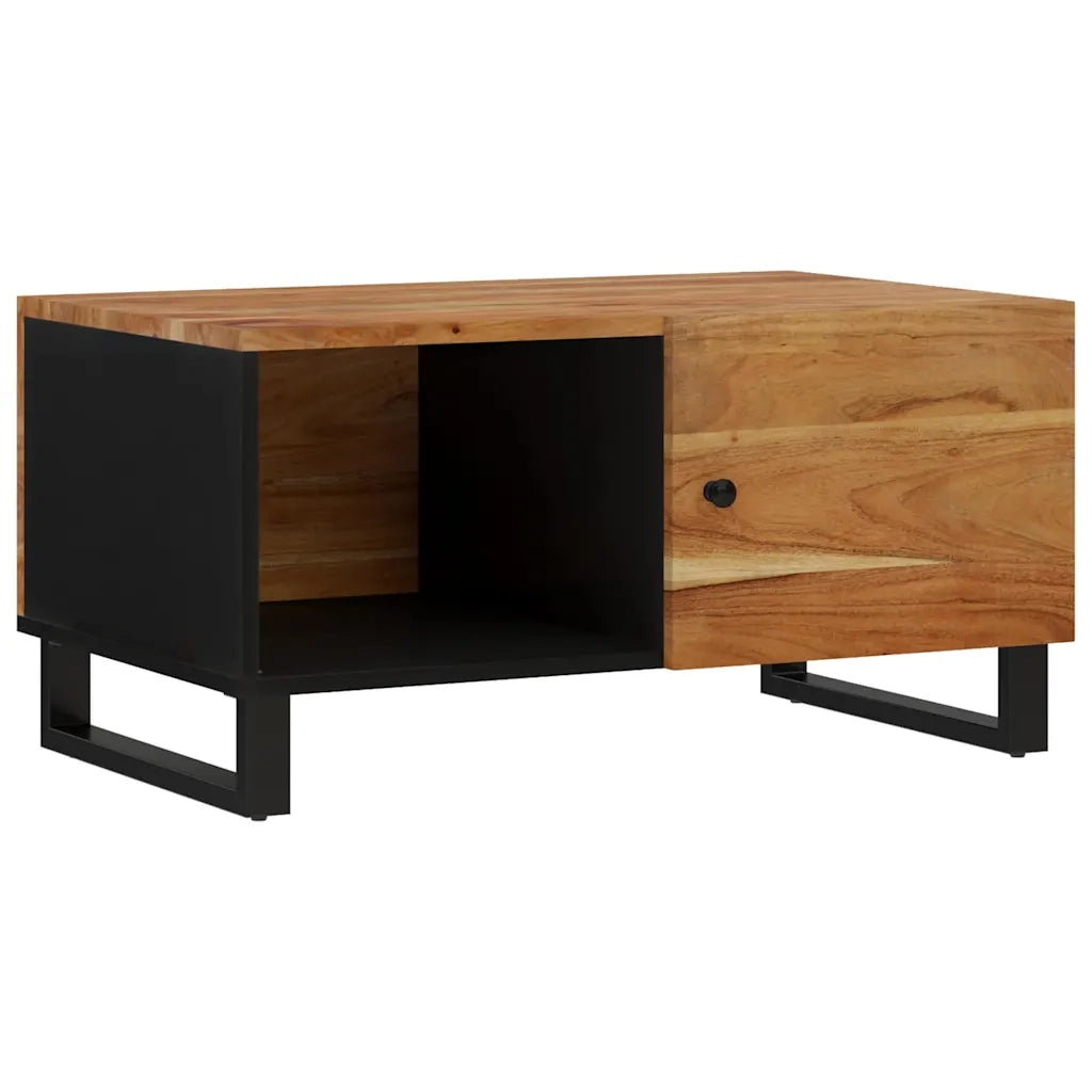 Tavolino da Soggiorno 80x50x40 cm Massello Acacia e Multistrato cod mxl 27684