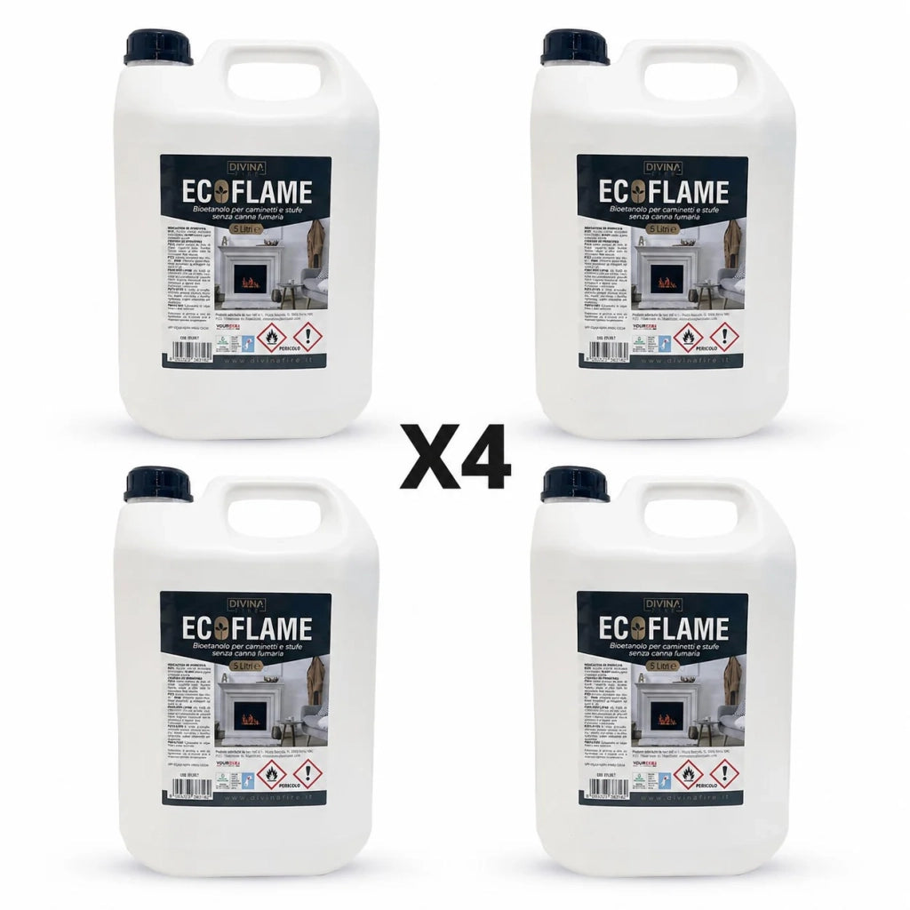 20 lt Bioetanolo combustibile Ecoflame per camini biocamini alta qualità