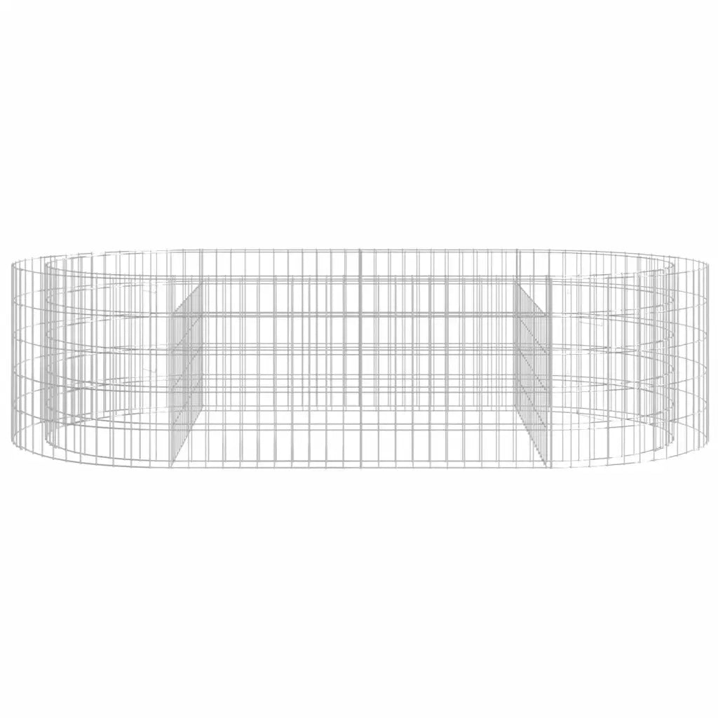 Gabbione con Letto Rialzato in Ferro Zincato 200x100x50 cm 152040